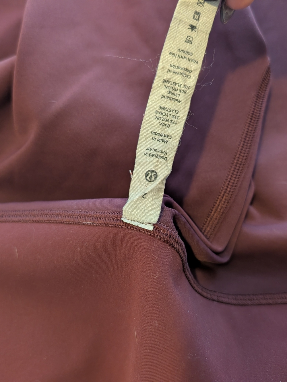 lululemon athletica Women’s Maroon/Burgundy Leggings